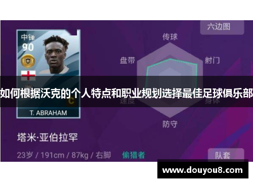 如何根据沃克的个人特点和职业规划选择最佳足球俱乐部