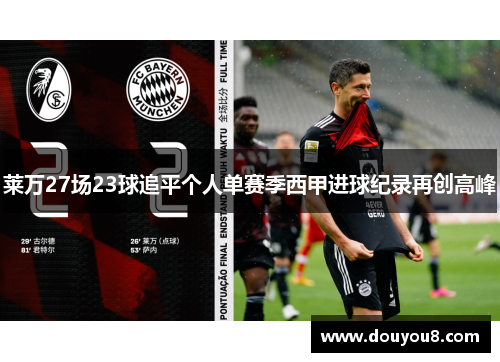 莱万27场23球追平个人单赛季西甲进球纪录再创高峰 莱万27场23球追平个人单赛季西甲进球纪录再创高峰